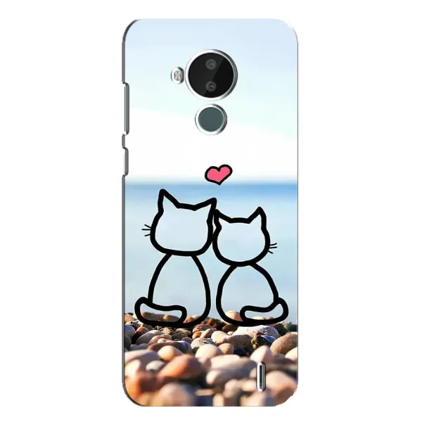 Чехол с рисунком «Котейки» для Nokia C30 Чехол с рисунком «Котейки» для Nokia C30