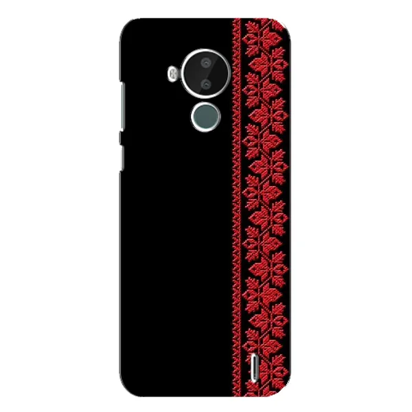 Чехол с рисунком «Красная Вышиванка» для Nokia C30 Чехол с рисунком «Красная Вышиванка» для Nokia C30