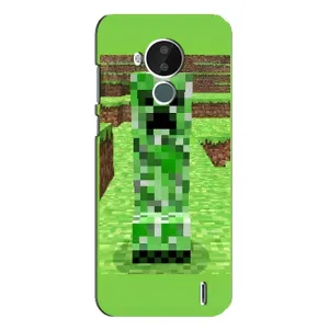 Чехлы для Nokia C30 (Персонажи Майн Крафт) (Крипер 2)