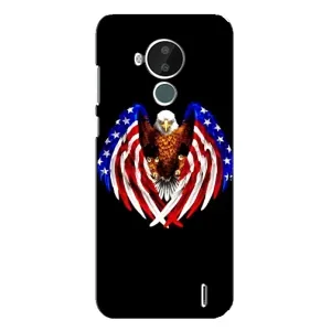 Чохол Прапор USA для Nokia C30 (Крила США)