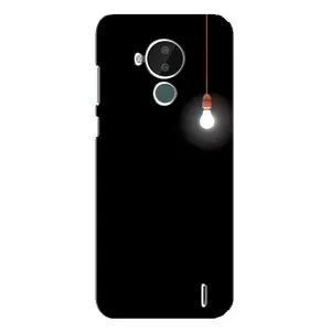 Чехол с картинками на черном фоне для Nokia C30 (Лампочка)