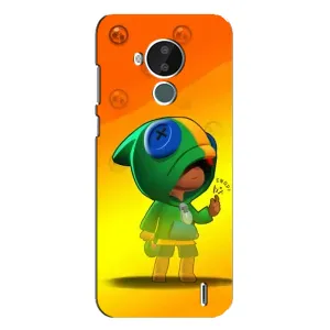 Чехол Бравл Старс для Nokia C30 (LEON в кофте)