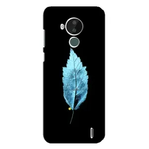Чехол с картинками на черном фоне для Nokia C30 (Листочек)