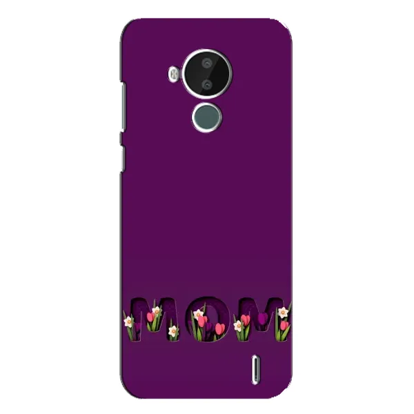 Чехол с рисунком «Мама с цветами» для Nokia C30
