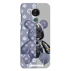 Силиконовый чехол для Nokia C30 (Медведь Louis Vuitton)
