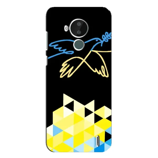 Чехол с рисунком «Мир для Украины» для Nokia C30