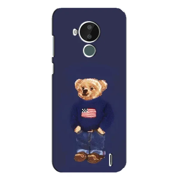 Чехол с рисунком «Мишка USA» для Nokia C30 Чехол с рисунком «Мишка USA» для Nokia C30