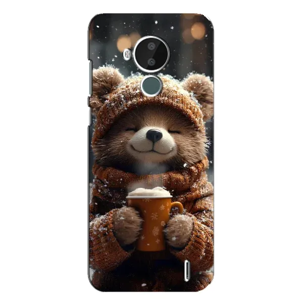 Чехол с рисунком «Медвежонок с кофе» для Nokia C30 Чехол с рисунком «Медвежонок с кофе» для Nokia C30