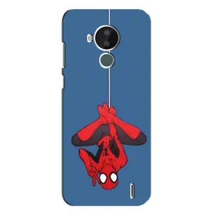 Чехол Супергерой Человека Паука на Nokia C30 (На паутине)