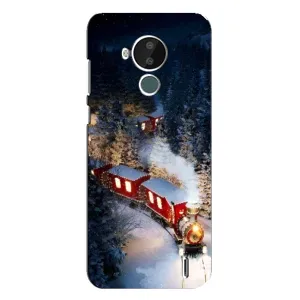 Силіконовий бампер на різдво для Nokia C30 (Потяг)
