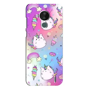 Чехол Unicorn на Nokia C30 (Радуга и Единорог)