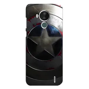 Чехол с Щитом Капитана Америки на Nokia C30 (Ретро Щит Капитана)