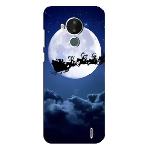 Чохол Санта Клаус для Nokia C30 (Санта - місяць)