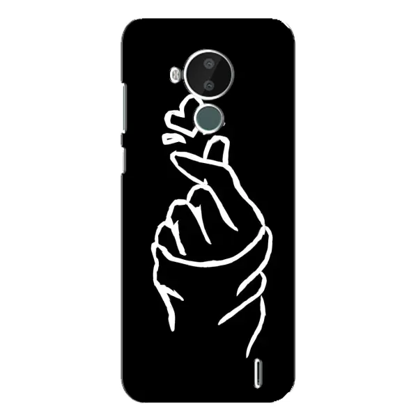 Чохол з малюнком «Сердечко на чорному» для Nokia C30 Чохол з малюнком «Сердечко на чорному» для Nokia C30