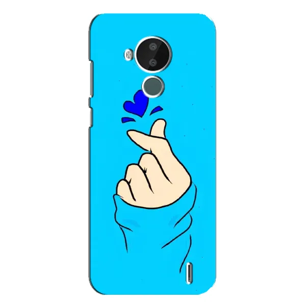 Чохол з малюнком «Сердечко на синоьому» для Nokia C30 Чохол з малюнком «Сердечко на синоьому» для Nokia C30