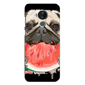 Чехол (ТПУ) Милые собачки для Nokia C30 (Смешной Мопс)