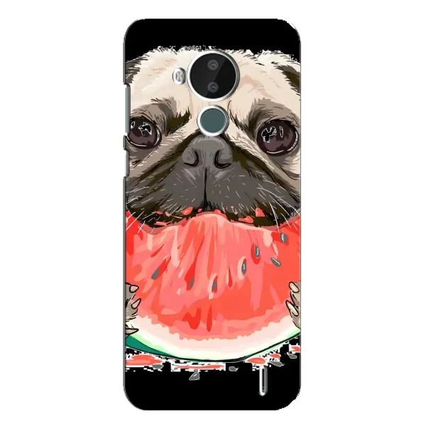 Чехол с рисунком «Смешной Мопс» для Nokia C30 Чехол с рисунком «Смешной Мопс» для Nokia C30