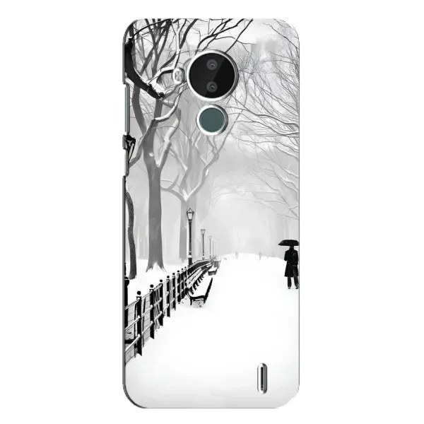 Чехол с рисунком «Снегом замело» для Nokia C30 Чехол с рисунком «Снегом замело» для Nokia C30
