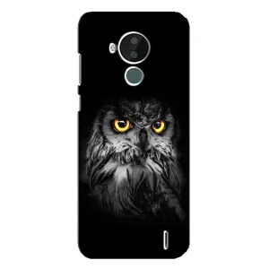 Чехлы с принтом СОВЫ для Nokia C30 (Сова на чёрном)