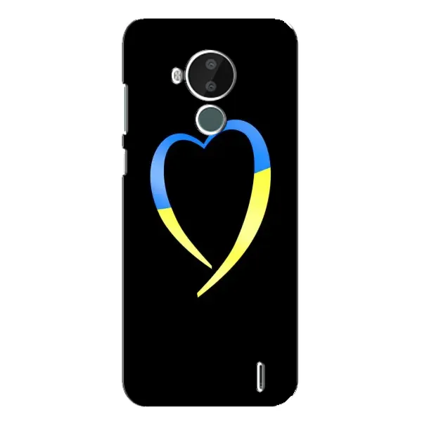 Чехол с рисунком «Украинское сердце» для Nokia C30 Чехол с рисунком «Украинское сердце» для Nokia C30