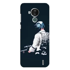 Силиконовый чехол с картинкой "Герой Pubg" на Nokia C30 (В экиперовке)