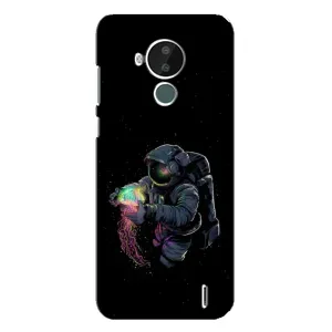 Силиконовый Чехол с принтом "Космонавты" на Nokia C30 (В руках земля)
