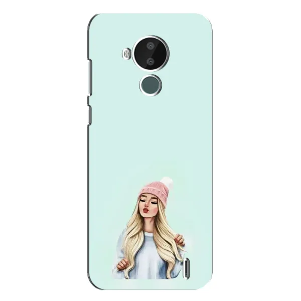 Чехол с рисунком «В шапке» для Nokia C30