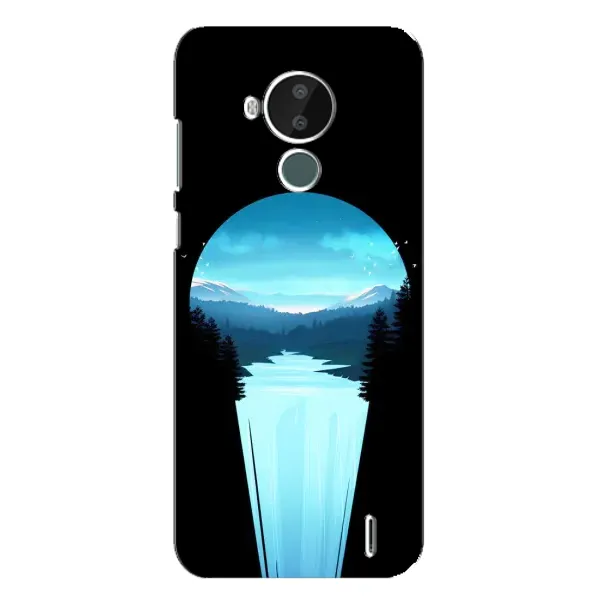 Чехол с рисунком «Синий Водопад» для Nokia C30