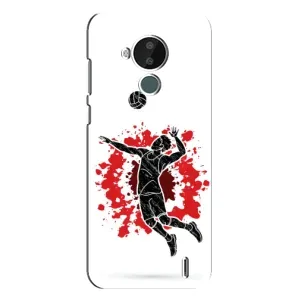 Чохли з прінтом Спортивна тематика для Nokia C30 (Волейболіст)