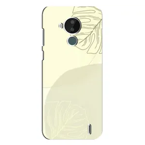 Чехол цветочный дизайн для Nokia C30 (Зелёный фон)