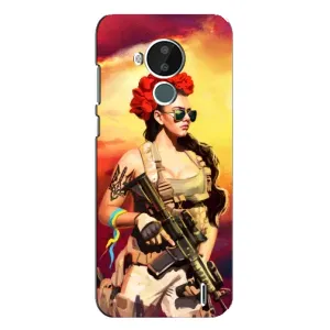 ЗСУ Чехлы (TPU) для Nokia C30 (Женщина солдат)