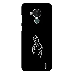 Чехлы (Знак сердечка) на Nokia C30 (Знак Сердечка)