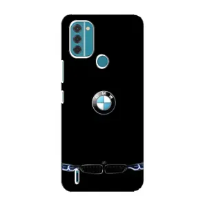 Силиконовый бампер с картинкой машины на Nokia C31 (Черный BMW)