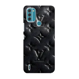 Текстурный Чехол Louis Vuitton для Нокиа С31 (Черный ЛВ)