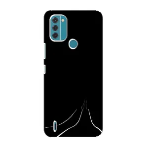 Чохол з картинками на чорному фоні для Nokia C31 (Дорога)