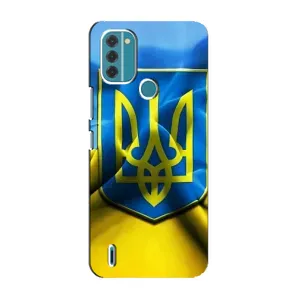 Чехол с картинкой (Патриотический ГЕРБ) на Nokia C31 (Герб и Флаг Украины)