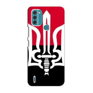 Чохли УПА (Червоно-Чорний) на Nokia C31 (Герб України)