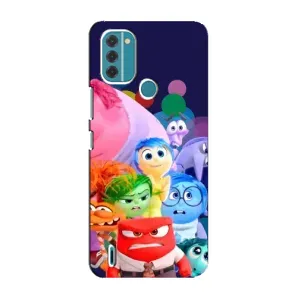 Чехол Головоломка для Nokia C31 - (AlphaPrint) (Герои головоломки)