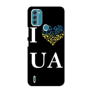 Чехол с рисунком «I Love UA» для Nokia C31