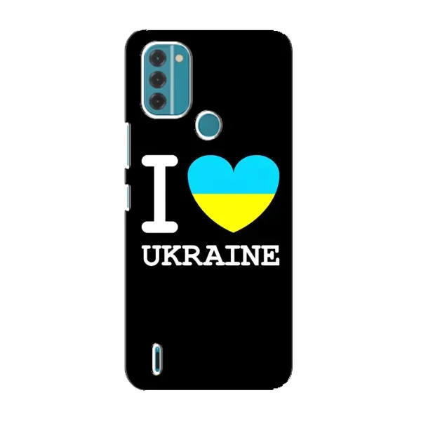Чехол с рисунком «I Love Ukraine» для Nokia C31 Чехол с рисунком «I Love Ukraine» для Nokia C31