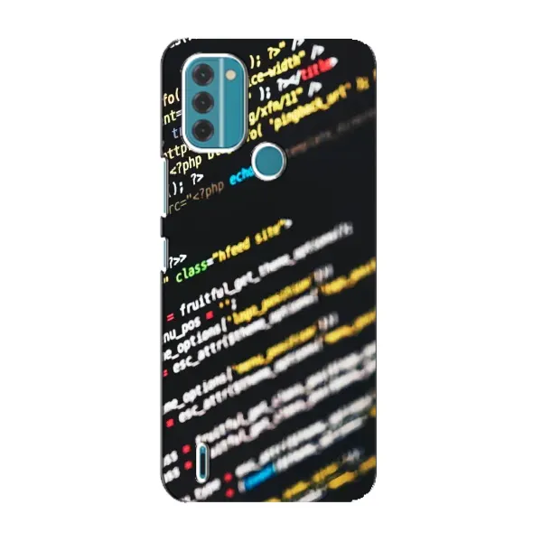 Чехол с рисунком «Код» для Nokia C31