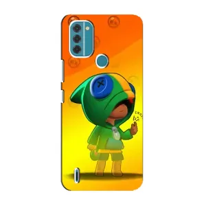Чохол Бравл Старс для Nokia C31 (LEON в кофті)