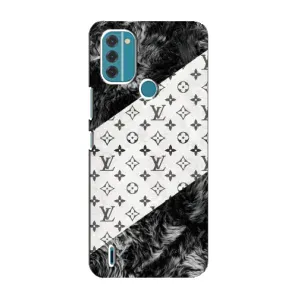 Чехол Стиль Louis Vuitton на Nokia C31 (LV на белом)