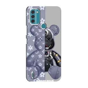 Силиконовый чехол для Nokia C31 (Медведь Louis Vuitton)