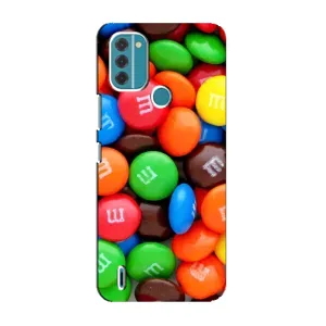 Чохол з зображенням смачної їжі для Nokia C31 (Різнокольорові M&M'S)