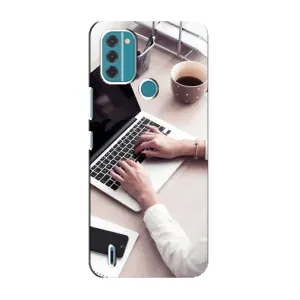 Силиконовый бампер (Работники) на Nokia C31 (Офисный работник)