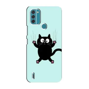 Силіконовий чохол з котиком для Nokia C31 (Падаючий кіт)