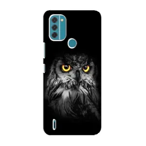 Чохли з принтом СОВИ для Nokia C31 (Сова на чорному)
