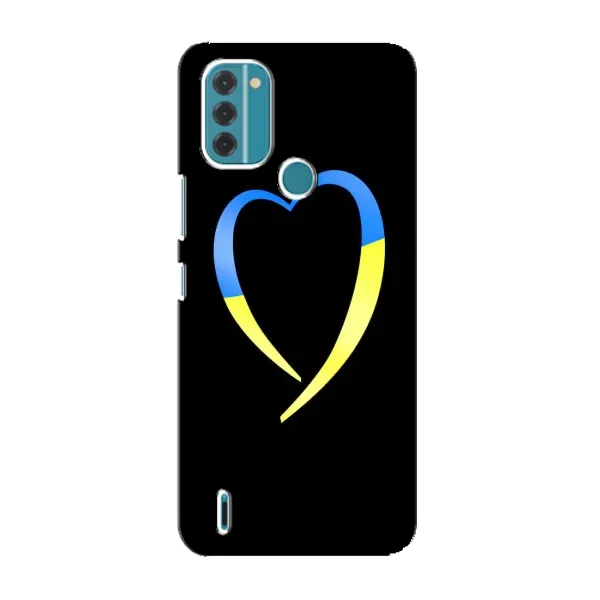 Чехол с рисунком «Украинское сердце» для Nokia C31 Чехол с рисунком «Украинское сердце» для Nokia C31