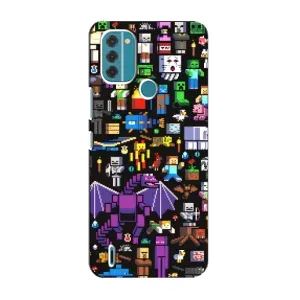 Чехол с рисунком «Все персонажи» для Nokia C31